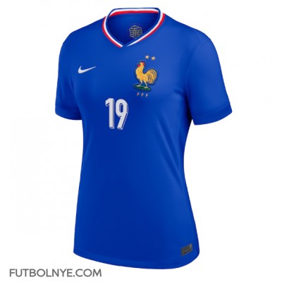 Camiseta Francia Youssouf Fofana #19 Primera Equipación para mujer Eurocopa 2024 manga corta Camiseta Francia Youssouf Fofana #19 Primera Equipación para mujer Eurocopa 2024 manga corta